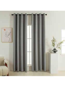 Beauty Home Κουρτίνα Συσκότισης με Τρουκς 140x270 Soft Art 8391 Grey