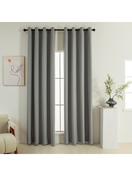 Beauty Home Κουρτίνα Συσκότισης με Τρουκς 140x270 Soft Art 8391 Grey