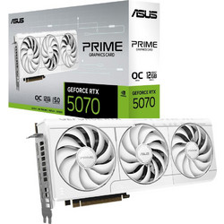 Asus GeForce RTX 5070 12GB GDDR7 Prime White OC Κάρτα Γραφικών