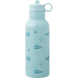 Fresk Submarine Παιδικό Παγούρι Θερμός Ανοξείδωτο BPA Free με Καλαμάκι Γαλάζιο 500ml
