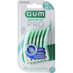 Gum Soft-Picks Pro Μεσοδόντιες Οδοντογλυφίδες M Πράσινες 30τμχ