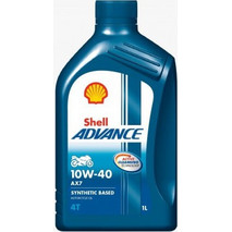 Shell Advance AX7 Συνθετικό Λάδι Μηχανής 4T 10W-40 1lt
