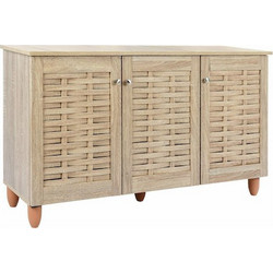 Homeplus Παπουτσοθήκη Ξύλινη Miranda Sonoma M114xΠ34xΥ67.5cm 12.01.0953