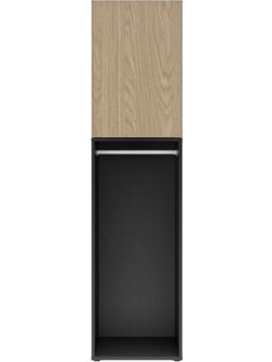InsideHome Μονόφυλλη Ντουλάπα Ρούχων Nael Oak 100x60x200cm 0181.GM21