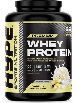 Hype Premium Whey Vanilla Ice Cream Πρωτεΐνη Ορού Γάλακτος 1kg