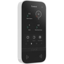 Ajax Keypad Touchscreen White Ασύρματο Πληκτρολόγιο Συναγερμού Αφής με Οθόνη RFID