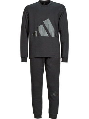 Adidas Ανδρικό Σετ Φόρμας Fleece με Λάστιχο Μαύρο JI8865