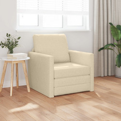 vidaXL Πολυθρόνα Κρεβάτι Μπεζ 4106627