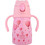 Estia Bubble Bottle Save The Aegean Love Ascend Παιδικό Παγούρι Θερμός Ανοξείδωτο με Καλαμάκι Ροζ 300ml