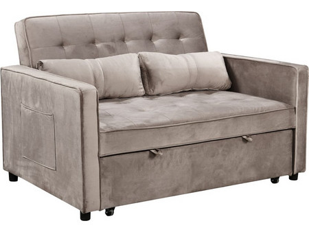 Liberta Solution Διθέσιος Καναπές Κρεβάτι Καφέ 133x94x87cm 70-0343