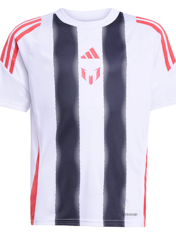 Adidas Jersey Παιδικό T-Shirt Κοντομάνικο Λευκό Μαύρο Κόκκινο JY9621