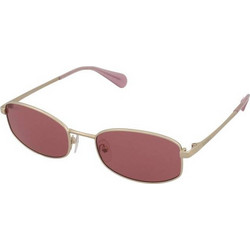 Max & Co MO0135 32Y Γυναικεία Γυαλιά Ηλίου Ορθογώνια Μεταλλικά Χρυσά με Ροζ Φακό