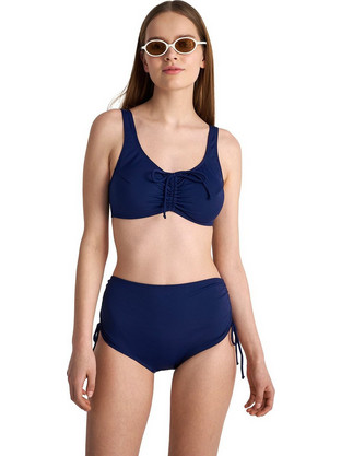BLU4U Bikini Set Μπουστάκι Ψηλόμεσο Boxer Navy Μπλε 25357080-04