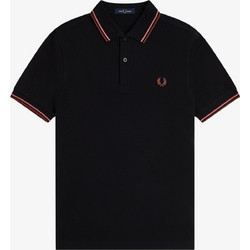 Fred Perry Ανδρική Μπλούζα Polo Κοντομάνικη Μαύρη M3600-Y67