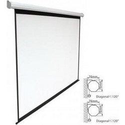 Brateck PEAB135 Ηλεκτρική Οθόνη Προβολής Projector Τοίχου / Οροφής 1:1 240x240cm / 135"