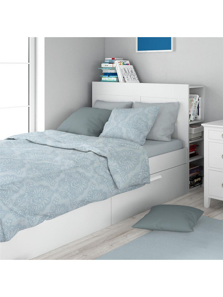 Dimcol Σετ Σεντόνια Μονά Βαμβακερά 160x240 Άρτεμις 705 Light Blue Grey