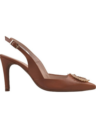 Marian Tibet Γόβες Slingback Δερμάτινες με Τακούνι Στιλέτο Ταμπά 3307