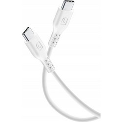 Cellular Line USB-C to USB-C 0.6m White 8018080373626