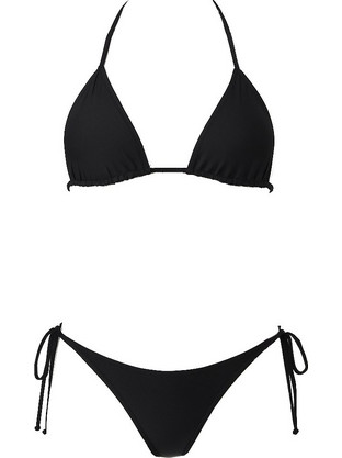MYA Bikini Set Τριγωνάκι Brazil Μαύρο MP5090-03