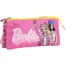 Cerda Barbie Κασετίνα με 3 Θήκες Φούξια 2700001663