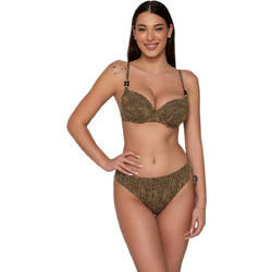 Luna Bikini Slip Animal Print Καφέ 94436