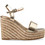 Envies Shoes Καλοκαιρινές Γυναικείες Πλατφόρμες Πολύ Ψηλές Ροζ Χρυσές E33-21200-59