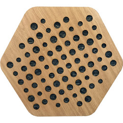 Acoucell Hexa Ηχοαπορροφητικά Πάνελ 43.9x39x5.5cm 6τμχ Wood Bubble