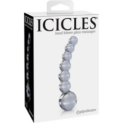Pipedream Ιcicles No 66 Hand Blown Glass Πρωκτικές Μπίλιες 9cm Διαφανείς PD2966-20