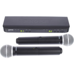 Shure BLX288/PG58 Combo M17 Σετ 2 Δυναμικά Μικρόφωνα Χειρός XLR