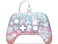 PowerA Mushroom Kingdom Wired Controller Blue Pink 617885153310