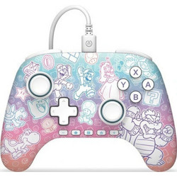 PowerA Mushroom Kingdom Wired Controller Blue Pink 617885153310