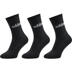 Adidas Ανδρικές Κάλτσες Ψηλές Μαύρες 3Pack IC1301