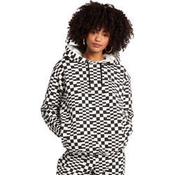 Volcom Check Out Γυναικείο Φούτερ με Κουκούλα & Τσέπες Άσπρο B4142100-BWH