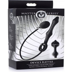 Master Series Anal Plug & Cock & Ball Ring Πρωκτική Σφήνα Μαύρη