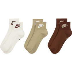 Nike Everyday Essential Ανδρικές Κάλτσες Κοντές Λευκές Μπεζ Rusted 3Pack DX5074-904