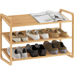 HOMCOM Παπουτσοθήκη Bamboo Φυσικό Χρώμα M50.8xΠ33xΥ76cm 838-538V00ND