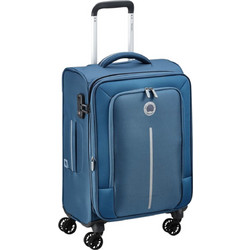 Delsey Caracas 390780102Ε9 Βαλίτσα Καμπίνας 55x35x24cm με 4 Ρόδες Μπλε