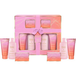 Baylis & Harding Jojoba, Vanilla & Almond Oil Shower Gel 300ml + Bath Milk 300ml + Soap Bar 150gr + Body Scrub 130ml + Body Milk 130ml + Bath Salts 100gr