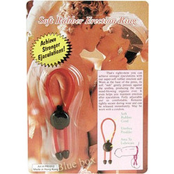 Soft Rubber Erection Ring Ελαστικό Δαχτυλίδι Πέους & Όρχεων Σιλικόνης Κόκκινο