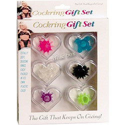 Cockring Gift Σετ Ελαστικά Δαχτυλίδια Πέους Σιλικόνης 6τμχ