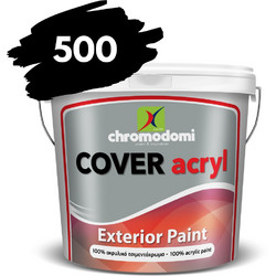 Chromodomi Cover Acryl Τσιμεντόχρωμα Μαύρο 3lt