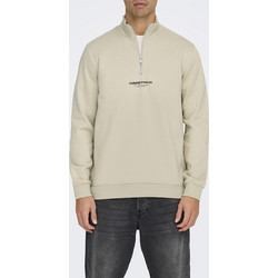 Only & Sons Ανδρικό Φούτερ Μπεζ 22030922