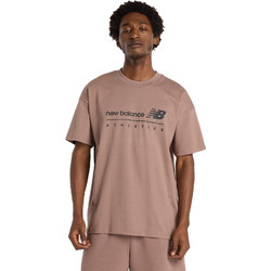 New Balance Ανδρικό Αθλητικό T-Shirt Σομόν MT53525 EARTH SHADOW