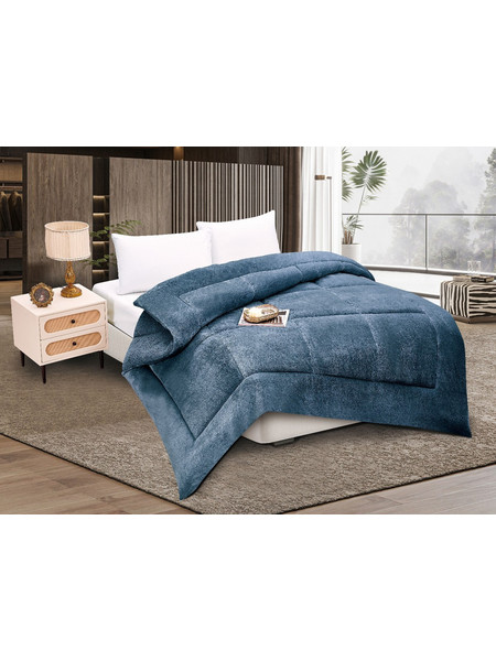 Silk Fashion Κουβερτοπάπλωμα Υπέρδιπλο 220x240 Solid Navy Blue