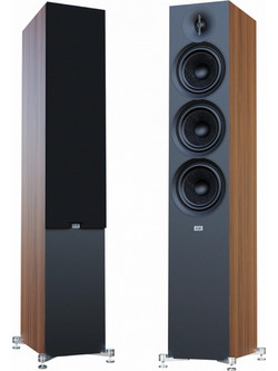Elac Debut 3.0 F6.3 Ζεύγος Ηχείων Hi-Fi Τοίχου 180W 3 Δρόμων Walnut