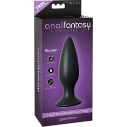 Pipedream Anal Fantasy Elite Πρωκτική Σφήνα Ασύρματη με Δόνηση 13.5cm Μαύρη PD4774-23