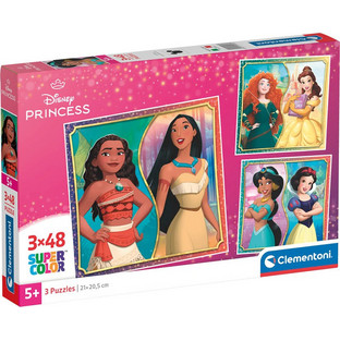 Παιδικό Puzzle Clementoni Super Color Disney Princess 3x48 Κομμάτια 1200-25064