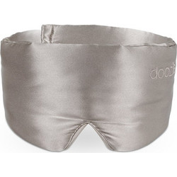 Doozie Luxury Pearl Grey Μάσκα Ύπνου Μεταξωτή Σατέν Ασημί