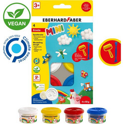 Eberhard Faber Mini Kids Πλαστοζυμαράκια Βασικά Χρώματα με Εργαλεία & Καλούπια
