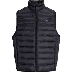 Jack & Jones Αμάνικο Ανδρικό Μπουφάν Puffer Μαύρο 12280973